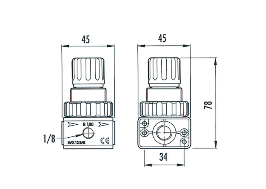 CONTIMAC Drukregelaar 1/4"