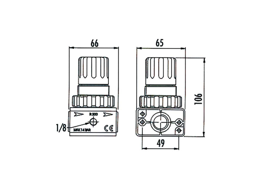 CONTIMAC Drukregelaar 1/2"