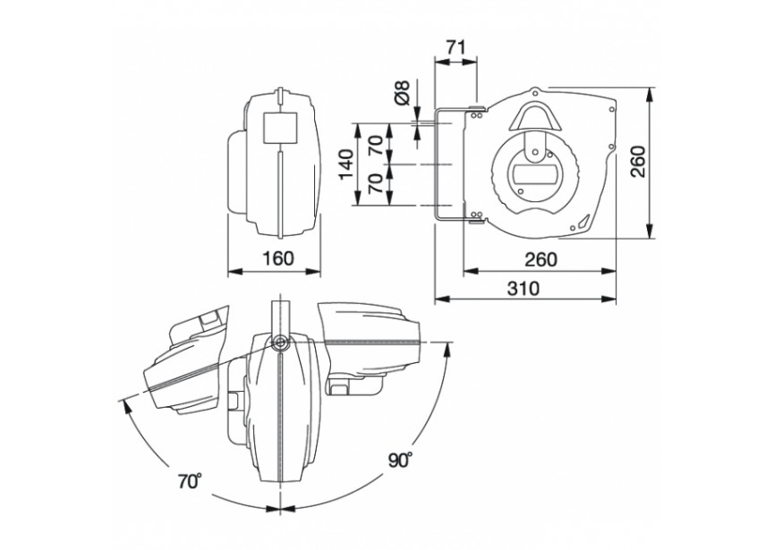 MAVEL Slanghaspel aardingskabel + klem 15m – 6mm²