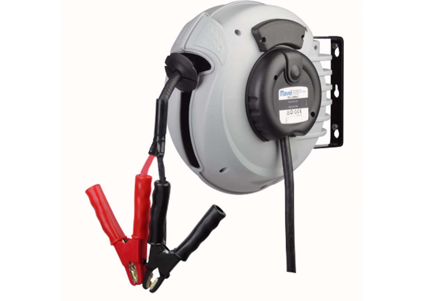  Slanghaspel met autolaadkabel + klem 6m