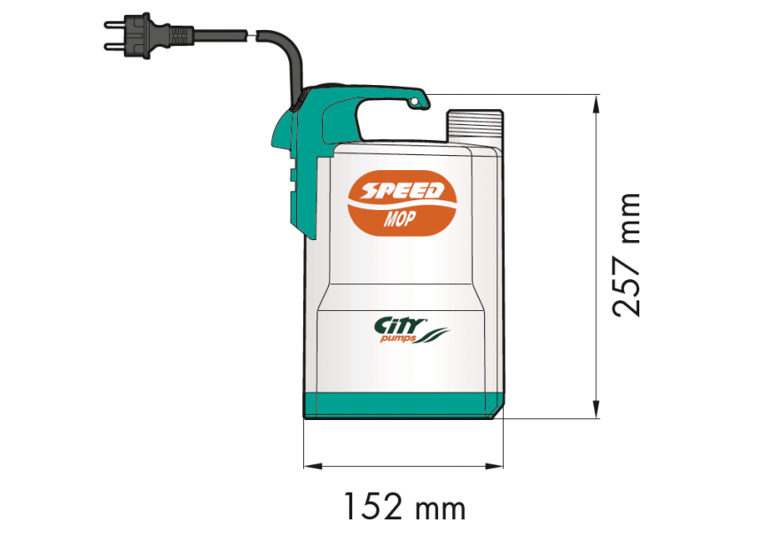 CITYPUMPS DOMPELPOMP SPEED MOP AUT (230V)