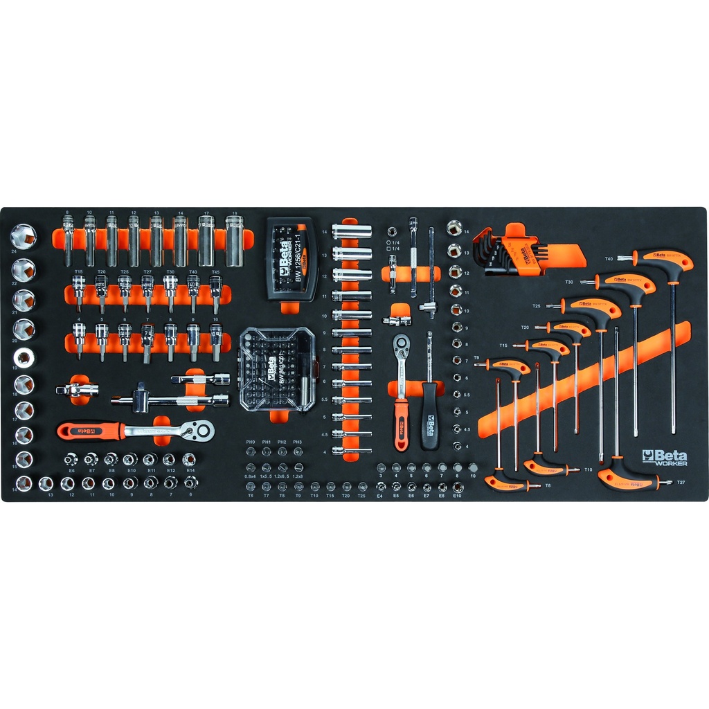 Lade 4 - Doppen & Bits 1/2" (97 tools)