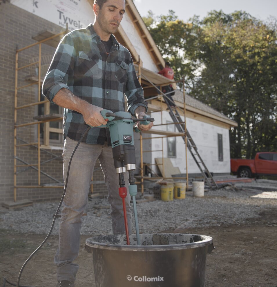 Collomix Handmenger Xo 55 R duo, 1600 watt, 230 volt, -470 tpm, incl. 1 paar mengstaven MKD 140 HF