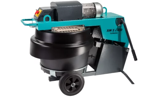 Collomix Dwangmenger XM 2 - 650, 1,1 kW, 50 Hz, 230 V, compleet met speciale mengkuip 65 liter, 1 set mengwerken 3-dlg., andafstrijker met gummi lip