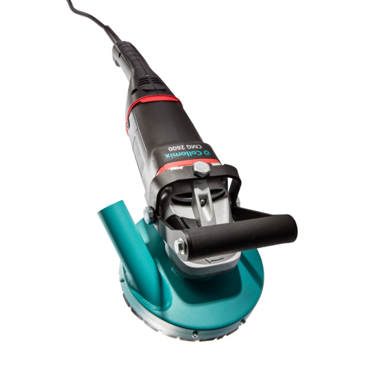 Collomix Betonslijper CMG 2600, 2600 watt, 230 volt, 6600 tpm incl. slijpkom BST 180, in machinekoffer
