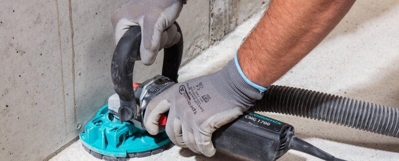 Collomix Betonslijper CMG 1700, 1700 watt, 230 volt, 9600 tpm incl. slijpkom BST 125, in machinekoffer