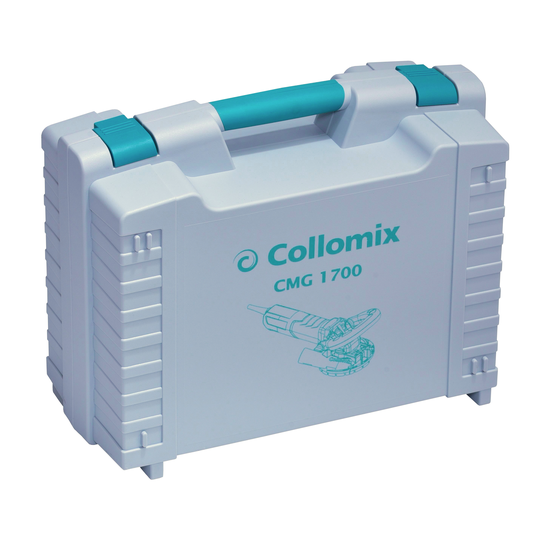 Collomix Betonslijper CMG 1700, 1700 watt, 230 volt, 9600 tpm incl. slijpkom BST 125, in machinekoffer