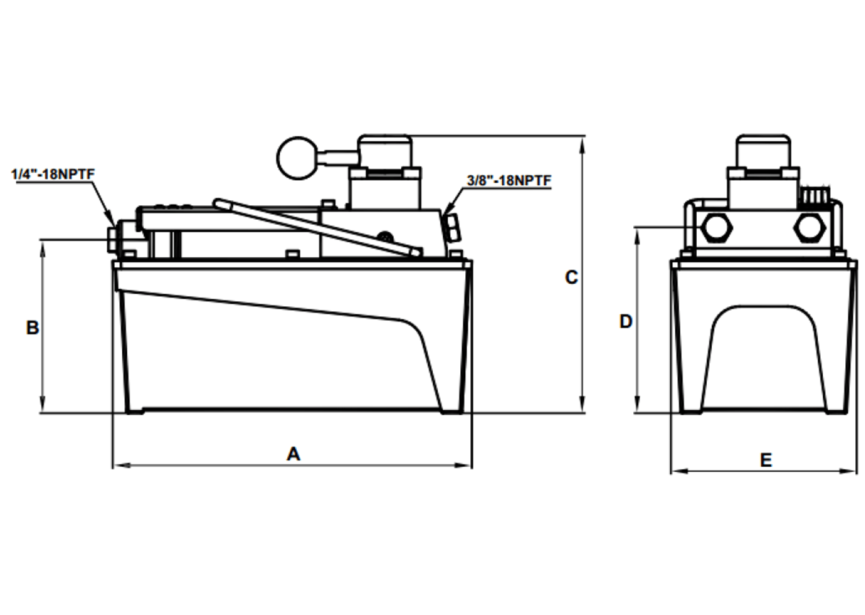 BVA BVA PA 1500M DUBBELWERKENDE PNEUMATISCHE POMP