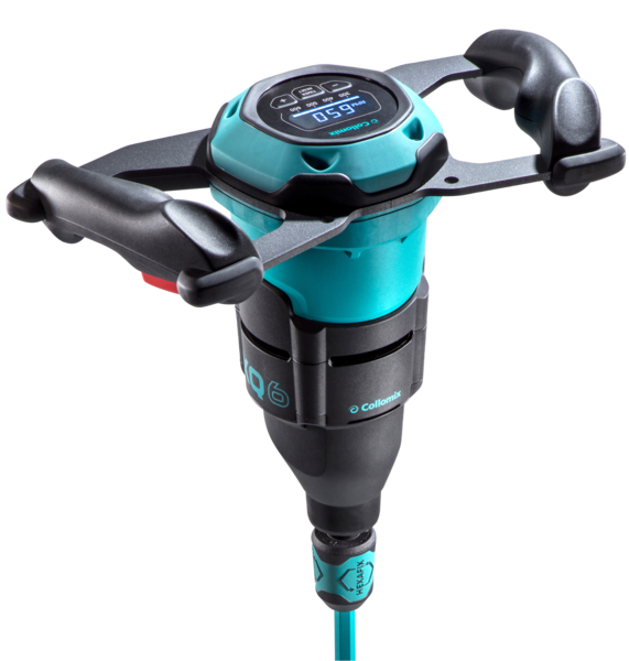 Collomix Handmenger XQ 6 HF met mengstaaf MK 160 HF, 1750 watt, 230 V, 8 traps, - 750 rpm
