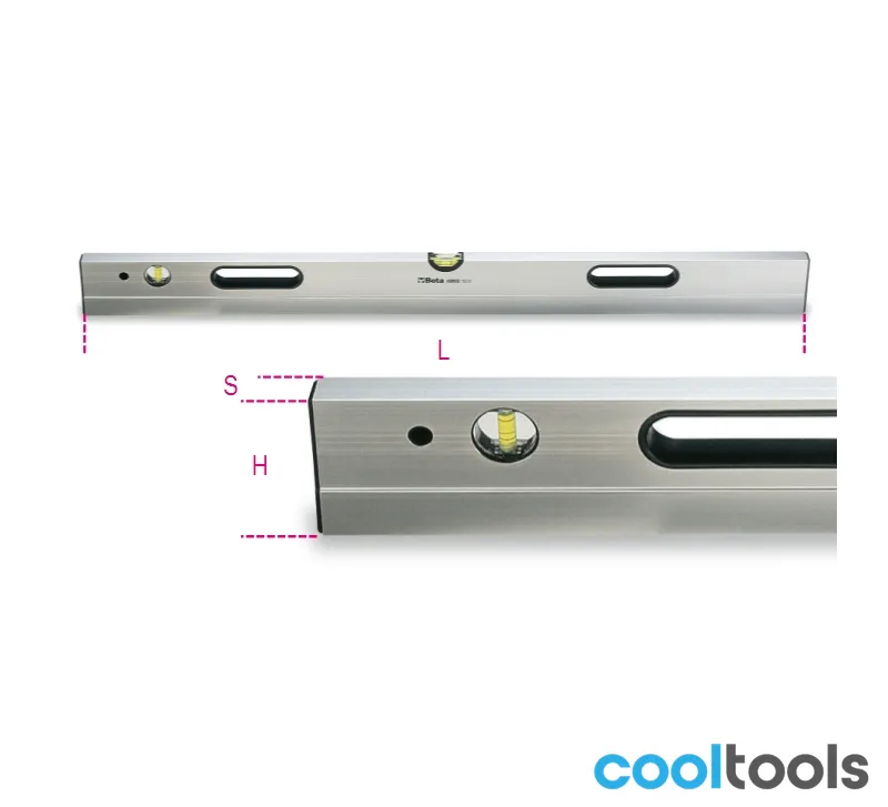 Beta 1696S Waterpas | Aluminium | 1500-3000mm | 2 Onbreekbare Libellen