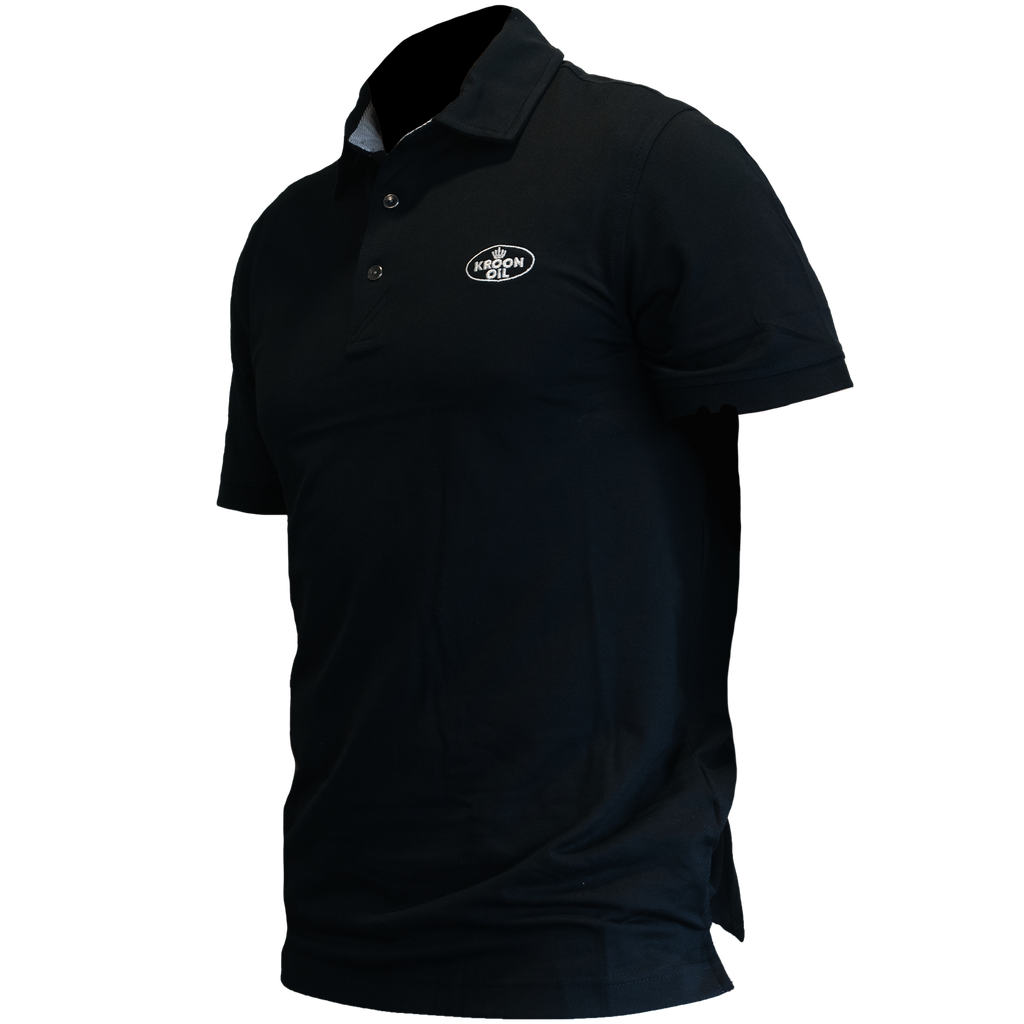 Kroon-Oil Premium Polo | Werkkleding | Zwart met geborduurd logo - 39967
