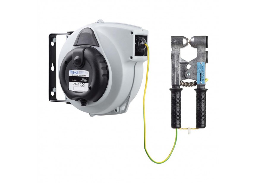 Slanghaspel aardingskabel + klem 15m – 6mm²