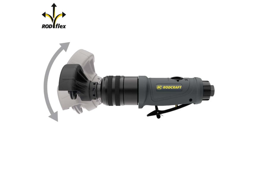 Rodcraft RC7199 | Pneumatische Hoekslijpmachine | Flexibele Kop 75mm - 8951000447