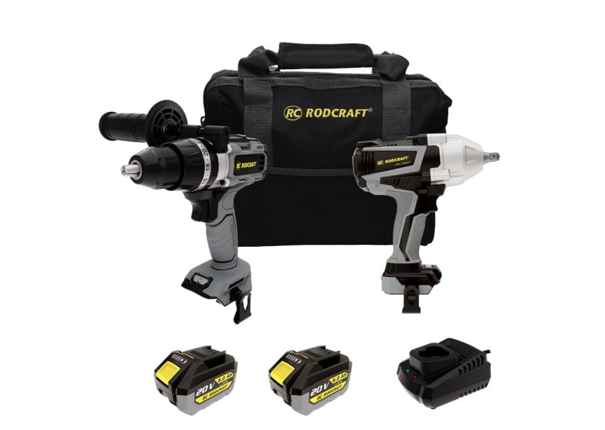 Rodcraft Combi Pack 2 | Accuboormachine + Slagmoersleutel | 20V 6Ah - 8950000002