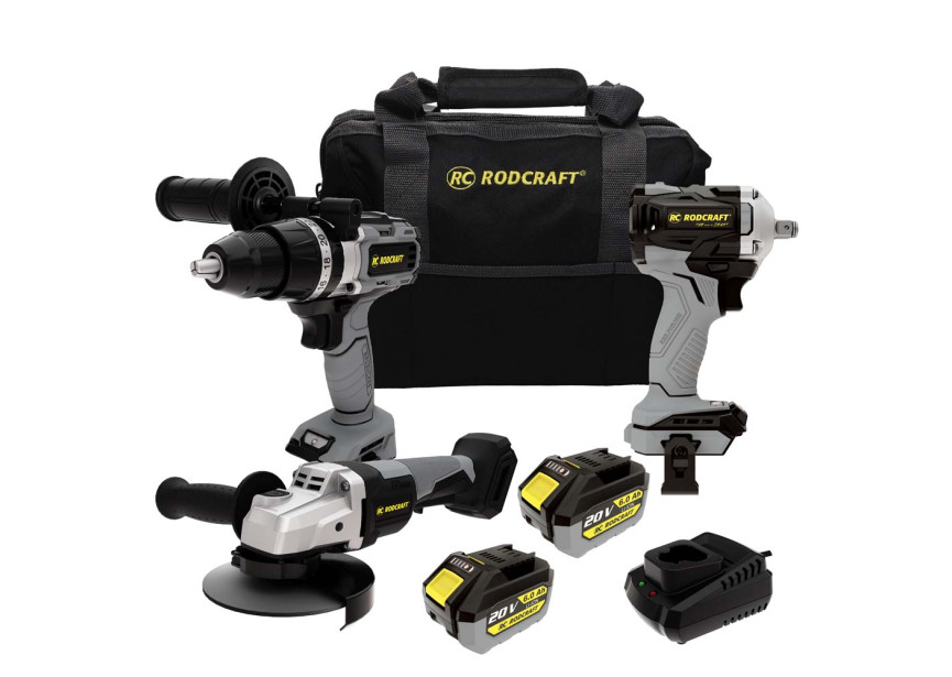 Rodcraft Combi Pack 3 | Accu Gereedschapsset | Boormachine, Haakslijper, Slagmoersleutel - 8950000003