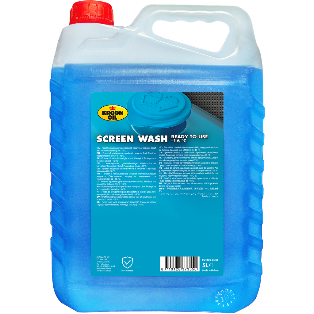 Kroon-Oil Screen Wash -16°C | Ruitensproeivloeistof | Ethanol-basis - 39796