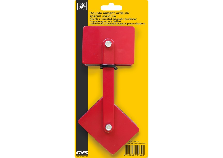 Dubbele magnetische werkstukhouder 45°-90°