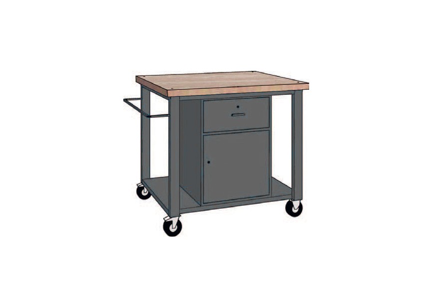 WP 142/C | Mobiele Werkbank 1000mm | Onderkast met Schuiflade - 770298