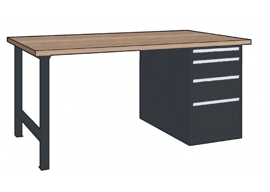 ML 150 18 | Werkbank 1500mm | 4 Laden voor Zittend Werk - 773444