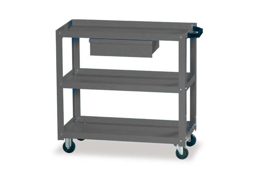 WP 402/F | Legbordwagen met Schuif | 3 Legborden 800x400mm - 770722