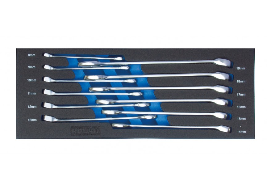 MOD. 1800 Ringsteeksleutels van 8 tot 19mm - 12 delig