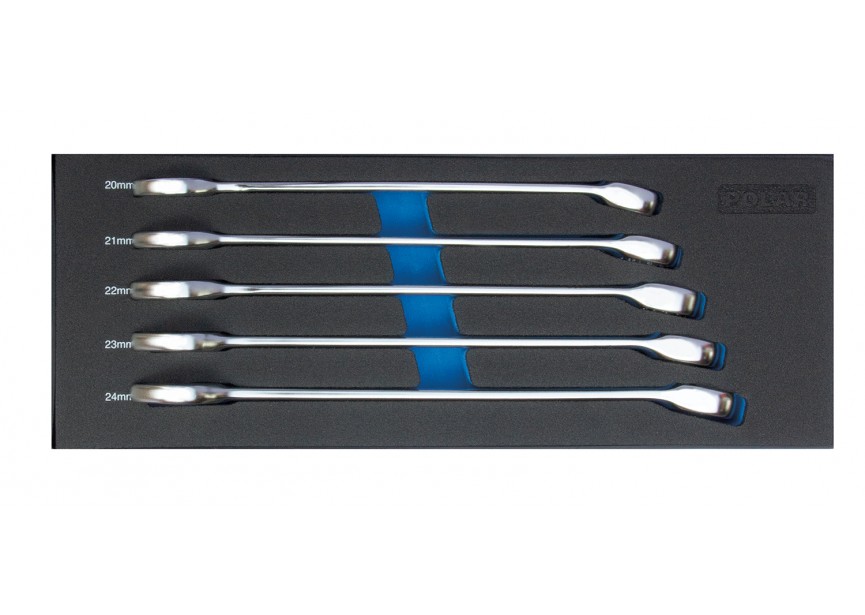 MOD. 1801 Ringsteeksleutels van 20 tot 24mm - 5 delig