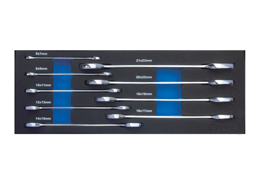 MOD. 1805 Steeksleutels van 6 tot 23mm - 9 delig