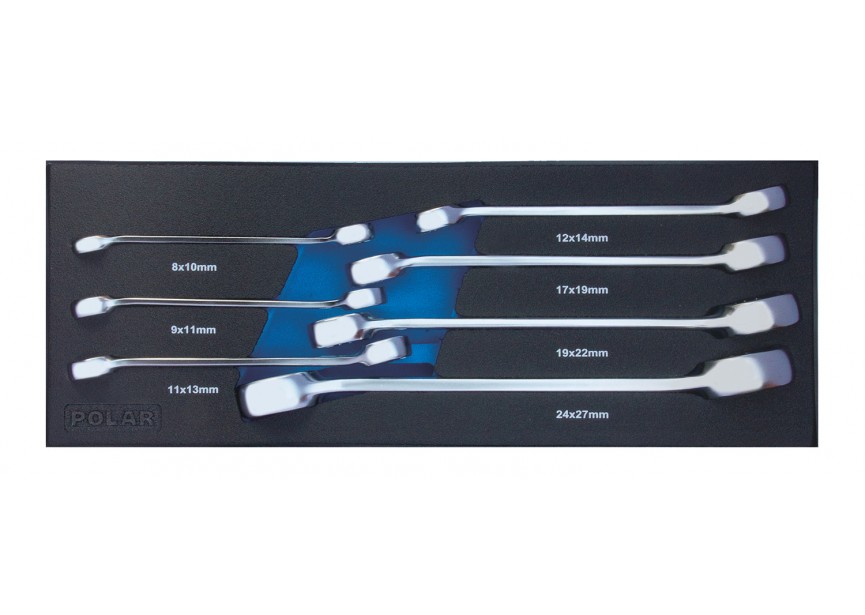 MOD. 1811 Open ringsleutels van 8 tot 27mm - 7 delig