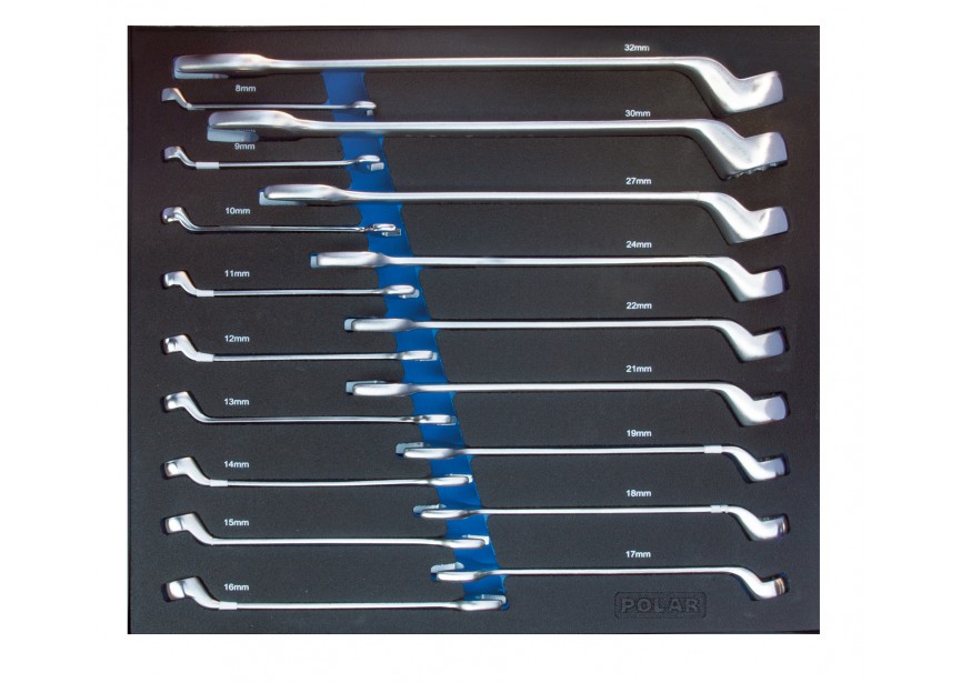 MOD. 1809 Verdiepte Ringsteeksleutels | 8-32mm | 18-delig - 1809-0018