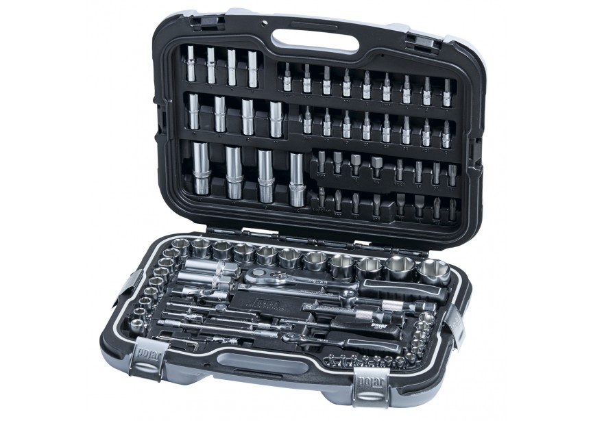 Gereedschapskoffer 1/4" en 1/2" | 94-delig | Waterdicht met 4-puntsslot - 5191-0094