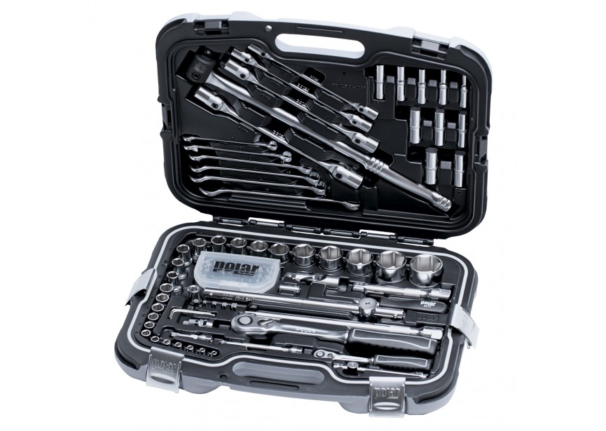 Gereedschapskoffer 1/4" en 1/2" - 98 delig