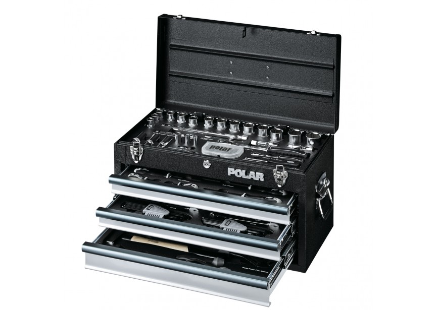 POLAR | Gereedschapskoffer 3 LADEN 119 PCS - 1092-0119
