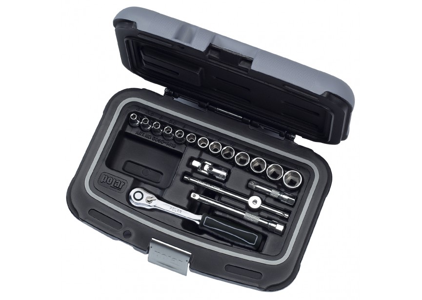 POLAR | Doppenset 1/4" EN Toebehoren - 1 8 DLG - 5090-1418