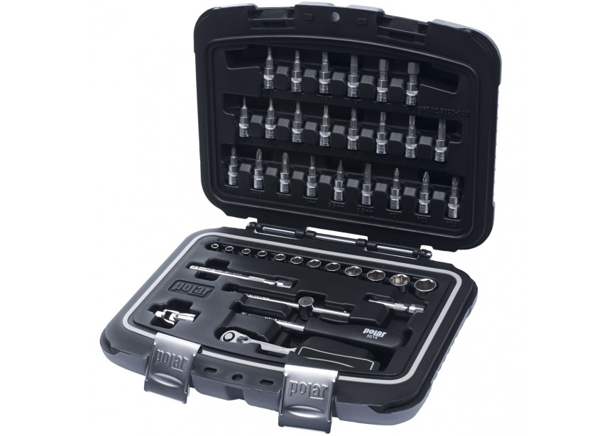 Doppenset en schroevendraaierdoppen 1/4" | 41-delig | Waterdichte koffer - 5090-1441