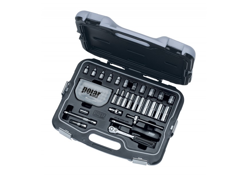 POLAR | Doppenset 1/4" MET Bitsset 1/4" EN Toebehoren - 5090-1459