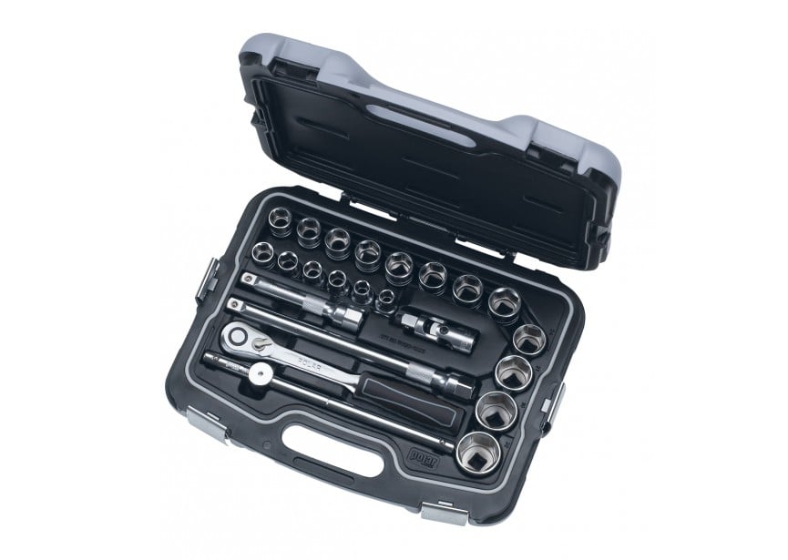 Doppenset 1/2" | 23-delig | 10-32 mm in waterdichte koffer - 5090-1223