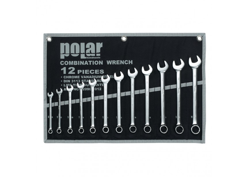Set ringsteeksleutels | 8-19mm | 12-delig in roltas - 2090-0012
