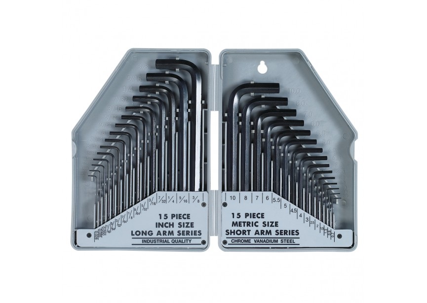 Set inbussleutels - metrisch + inch (30-delig)