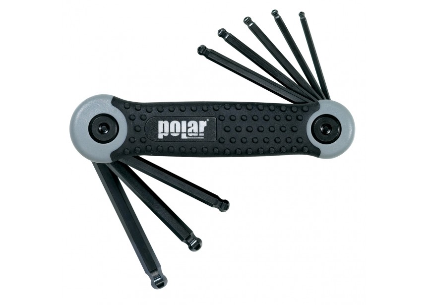 Set inklapbare inbussleutels | 6-kant met kogelkop | 8-delig - 4195-0008