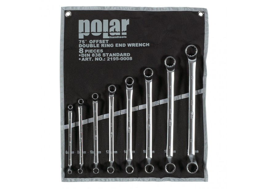 Set verdiepte ringsleutels | 6-22mm | 8-delig - 2195-0008