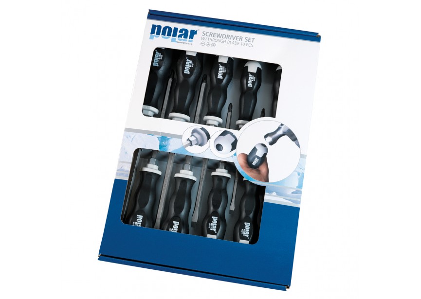 Set schroevendraaiers | 10-delig | Compleet assortiment - 4090-0010