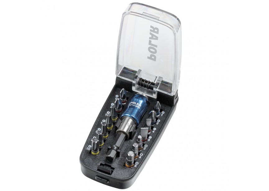 Set bits 1/4" - 15 delig | Magnetische bithouder | Universele schroefset - 4590-0015