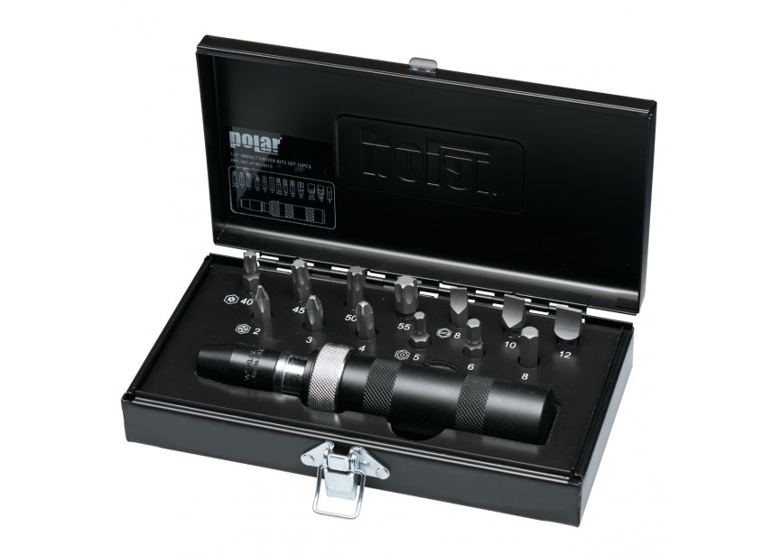 Set bits 5/16" incl. slagschroevendraaier | 15-delig | Impact-bestendig - 4790-0015