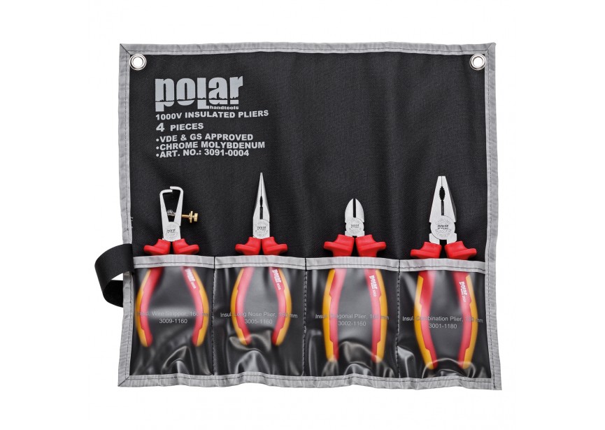 Set geïsoleerde tangen | 4-delig | VDE-veilig werken - 3091-0004