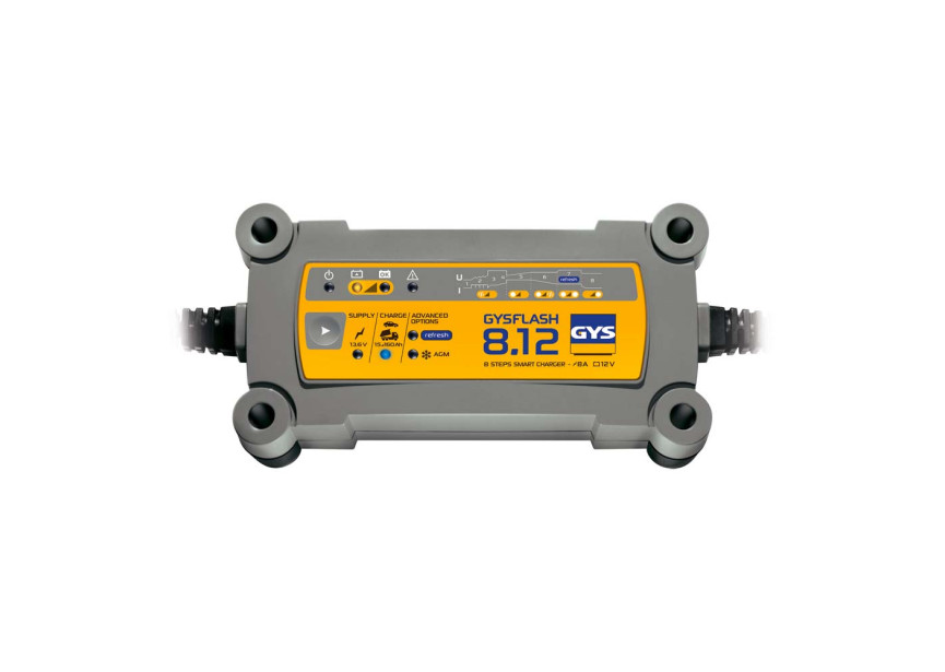 GYS GYSFLASH 8.12 | Acculader 12V | 8A Intelligente Laadtechnologie - 595029385