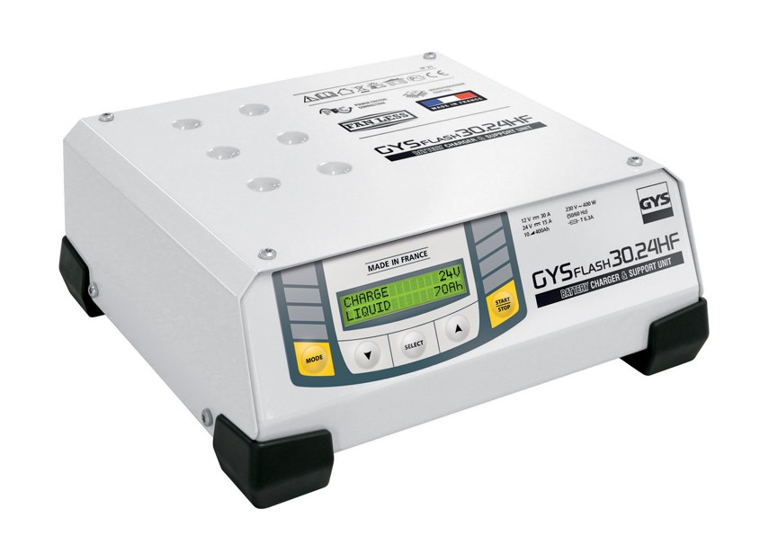 GYS GYSFLASH PRO 30.24 | Professionele Acculader & Voeding | 12V/24V - 595029231