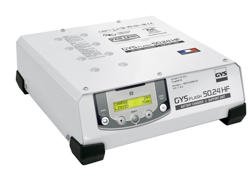 GYS GYSFLASH 50.24 HF | Professionele Acculader & Voeding | 6V/12V/24V - 595029620