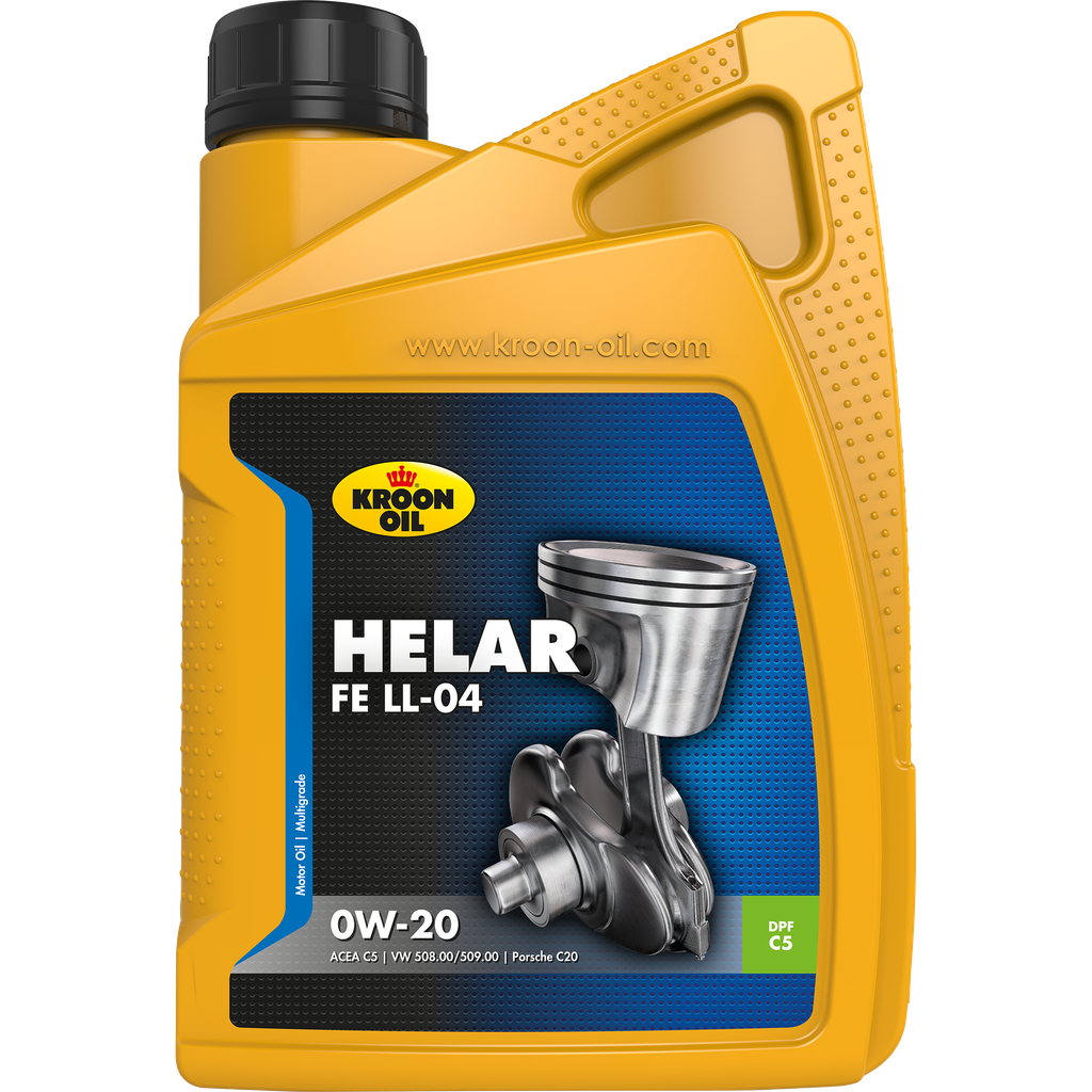 Kroon-Oil Helar FE LL-04 0W-20 | Synthetische Motorolie | Mid SAPS - 39007