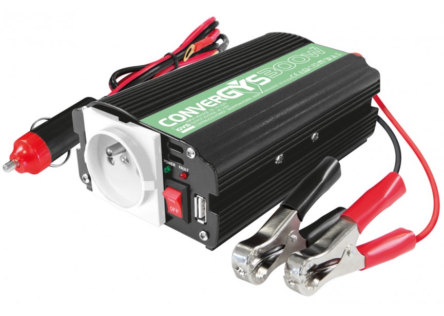 Convergys 300 | Omvormer 12V naar 230V | 300W continu vermogen - 595027053