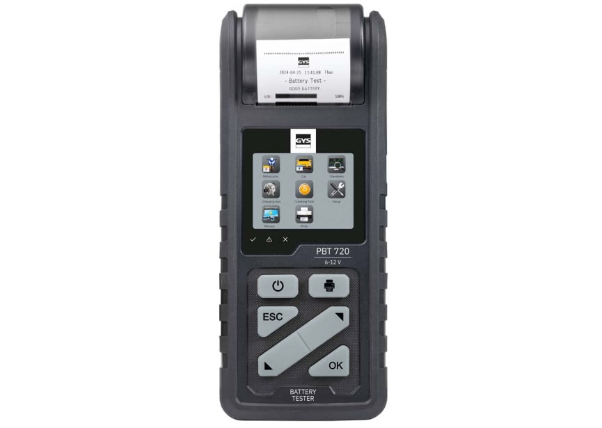 GYS PBT 720 | Professionele Accutester 6/12V | Geïntegreerde Printer - 595083240